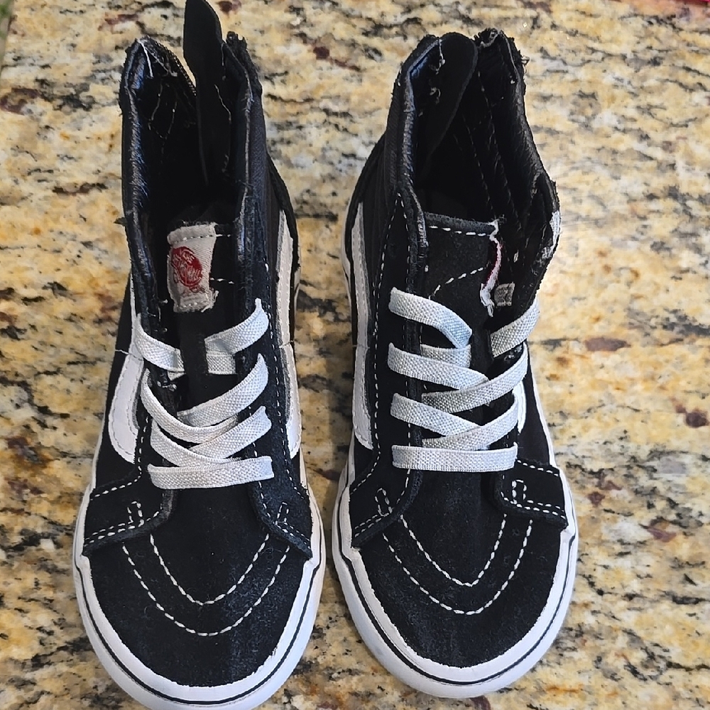 Vans Kids Black High-Top Sneakers